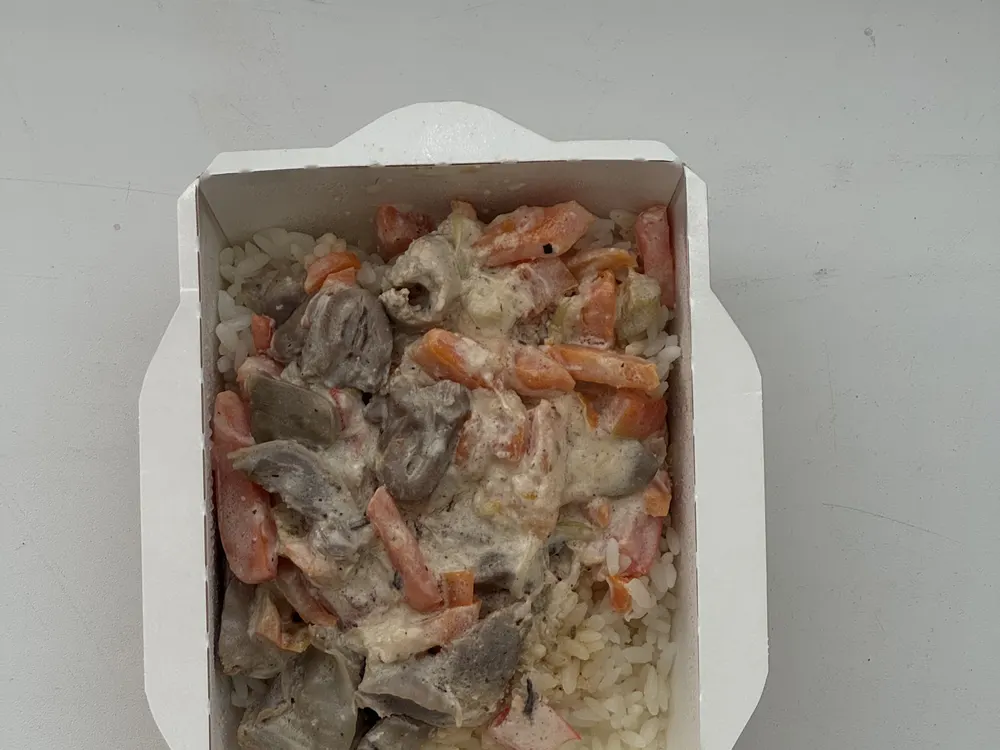 Куриные потрошки с рисом